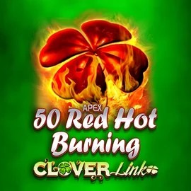 50 Red Hot Burning Clover Links logo by Novomatic Slimking Casino
