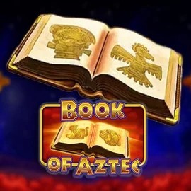 Book of Aztec online game logo by Amatic Industries on slimking-casino.com