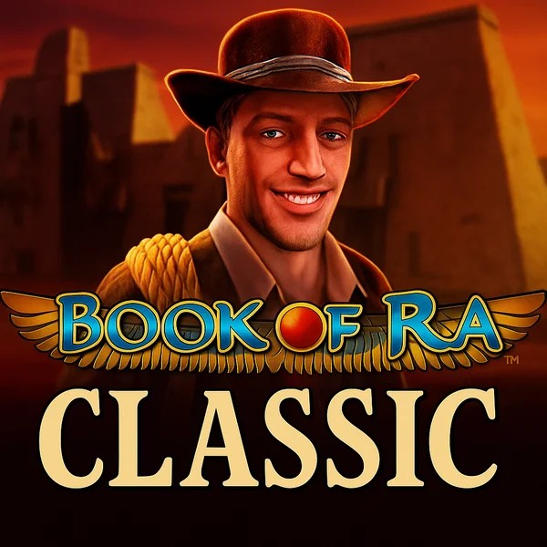 Book of Ra Classic game by Novomatic – logo hosted on Slimking Casino