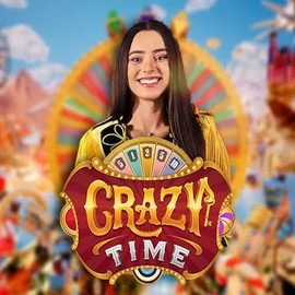 Enjoy Crazy Time by Evolution – logo hosted on slimking-casino.com