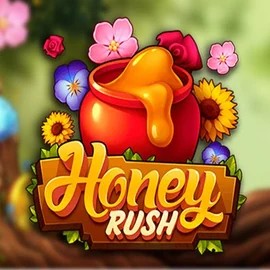 Honey Rush slot logo by Play'n GO at Slimking Casino