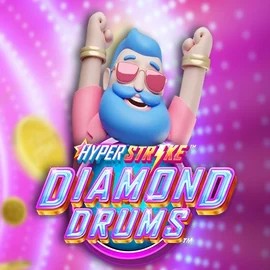 Hyper Strike Diamond Drums by Gameburger Studios, showcased at slimking-casino.com – game logo