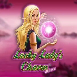 Lucky Ladys Charm Deluxe slot logo by Greentube at Slimking Casino