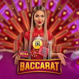 Mega Baccarat slot icon by Pragmatic Play, available at Slimking Casino