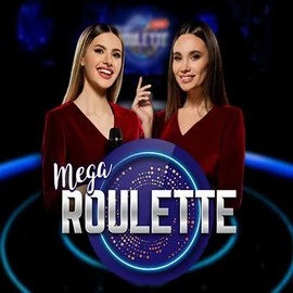 Mega Roulette online game logo by Pragmatic Play on slimking-casino.com