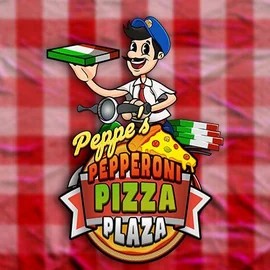 Peppe’s Pepperoni Pizza Plaza logo by Pragmatic Play at Slimking Casino