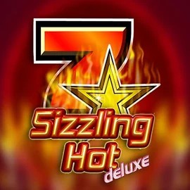 Sizzling Hot Deluxe slot logo by Novomatic at Slimking Casino