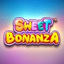 Sweet Bonanza by Pragmatic Play, showcased at slimking-casino.com – game logo