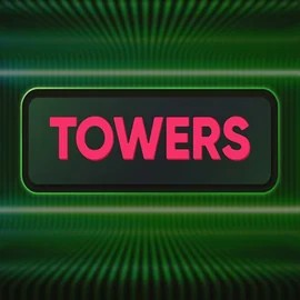 Towers slot logo by Turbo Games at Slimking Casino